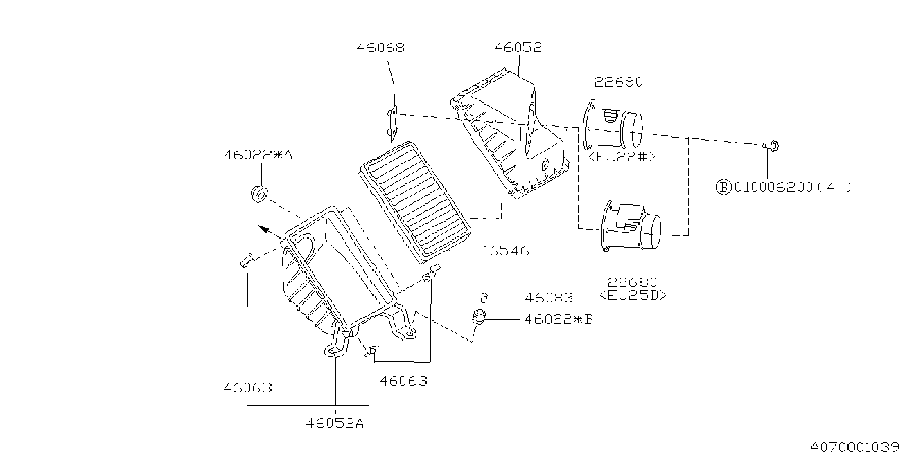 070_01 — AIR CLEANER & ELEMENT