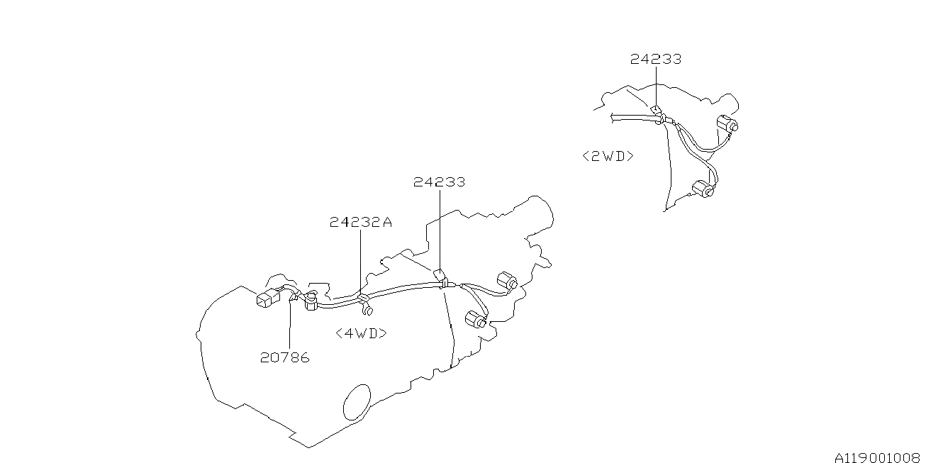 119_01 — MT, TRANSMISSION HARNESS
