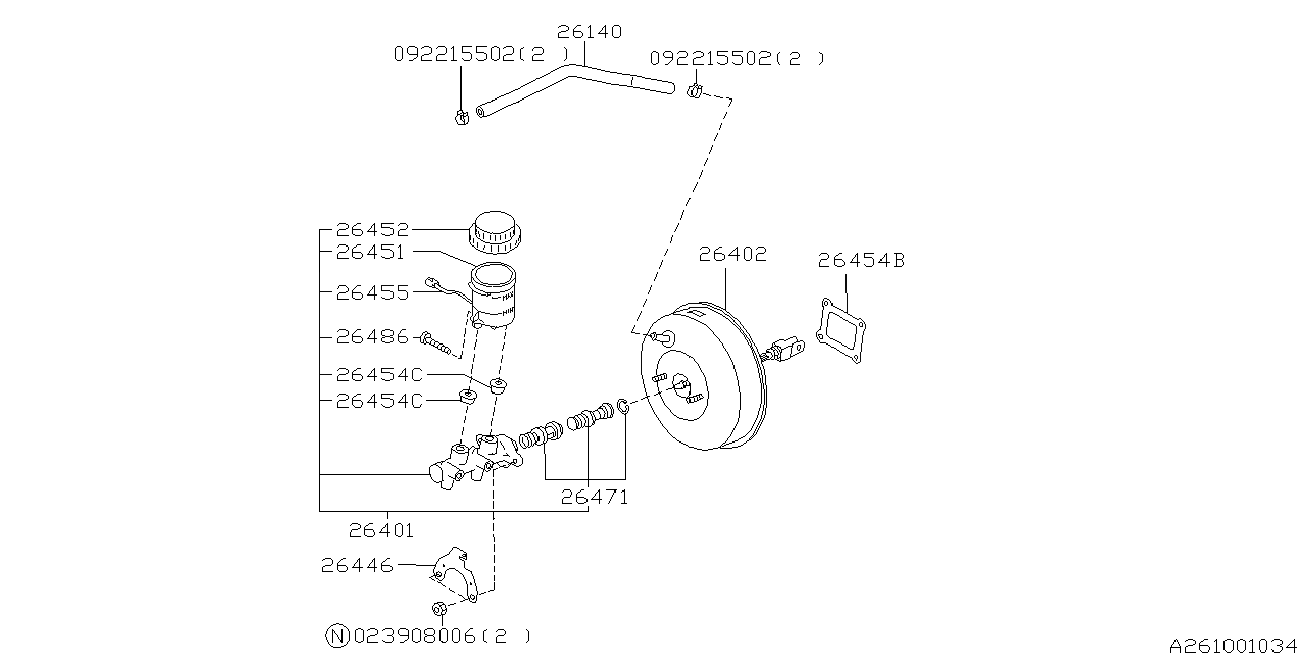 261_01 — BRAKE SYSTEM (MASTER CYLINDER)