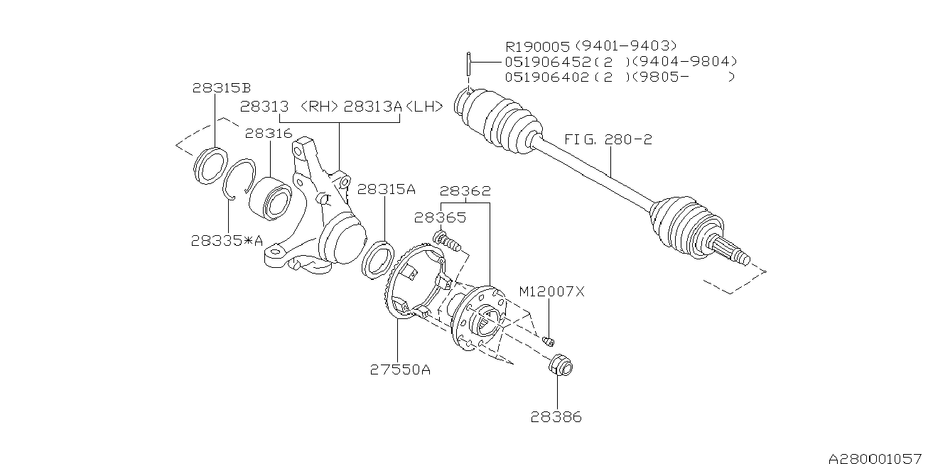 280_01 — FRONT AXLE