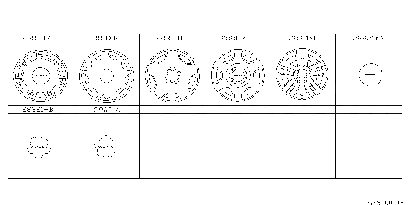 291_01 — WHEEL CAP