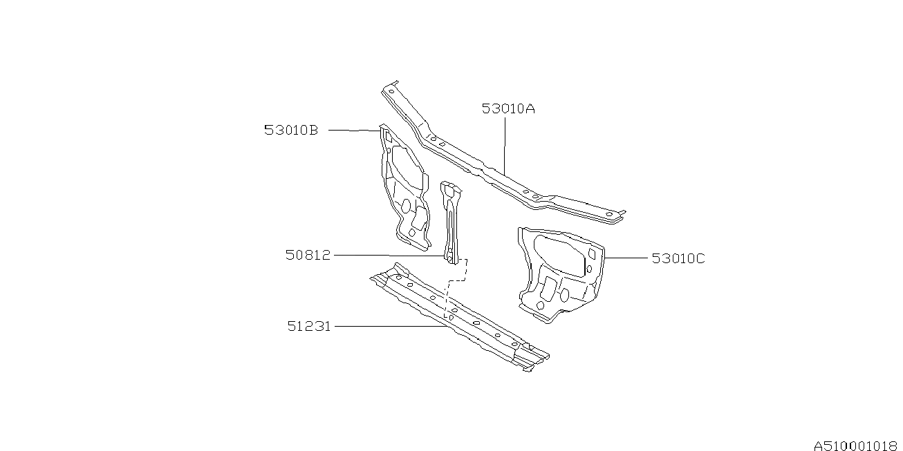 Body Key Bumper — RADIATOR PANEL