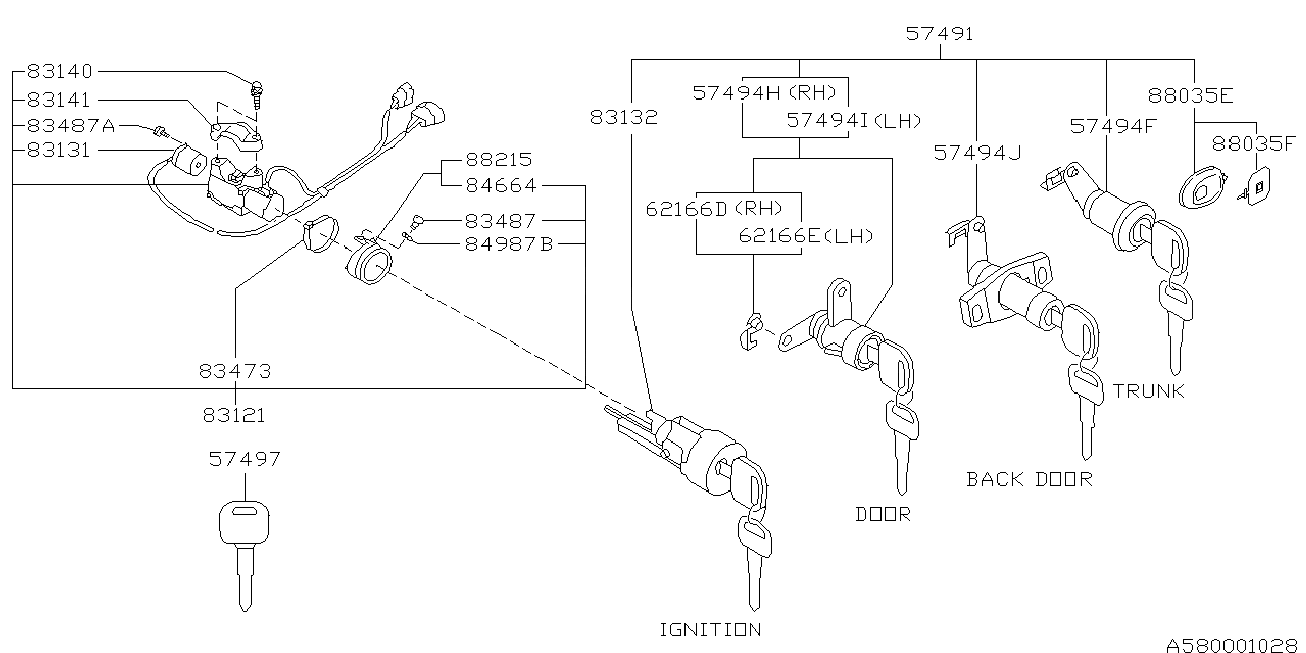 580_01 — KEY KIT & KEY LOCK