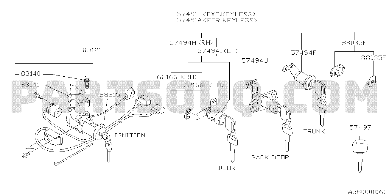 580_03 — KEY KIT & KEY LOCK