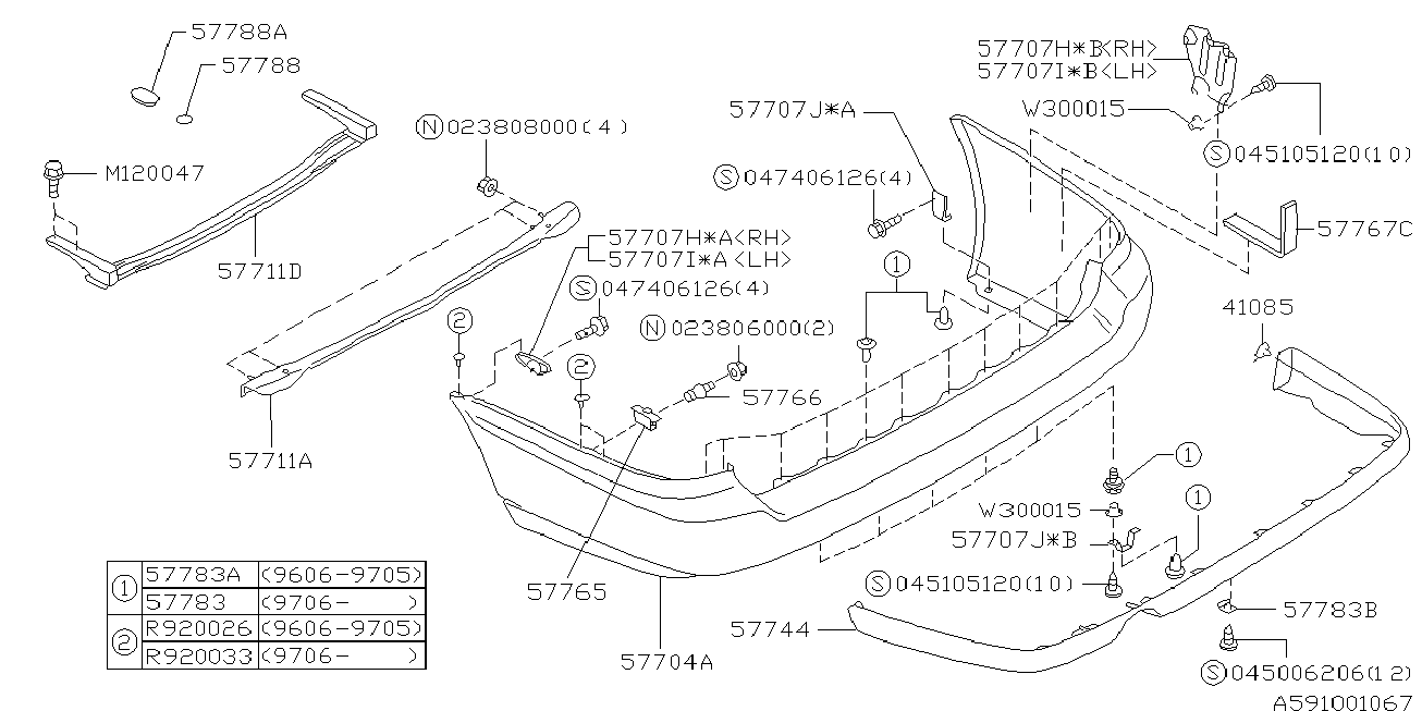 591_07 — REAR BUMPER