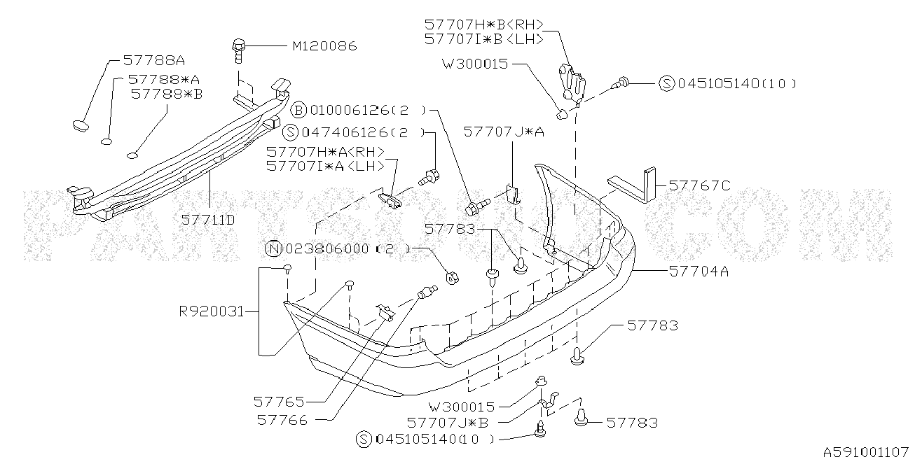 591_08 — REAR BUMPER
