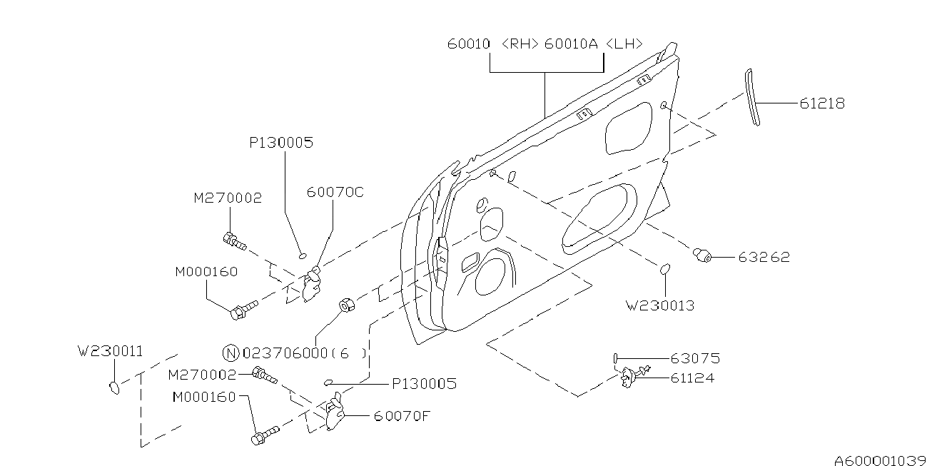 Door Parts — FRONT DOOR PANEL