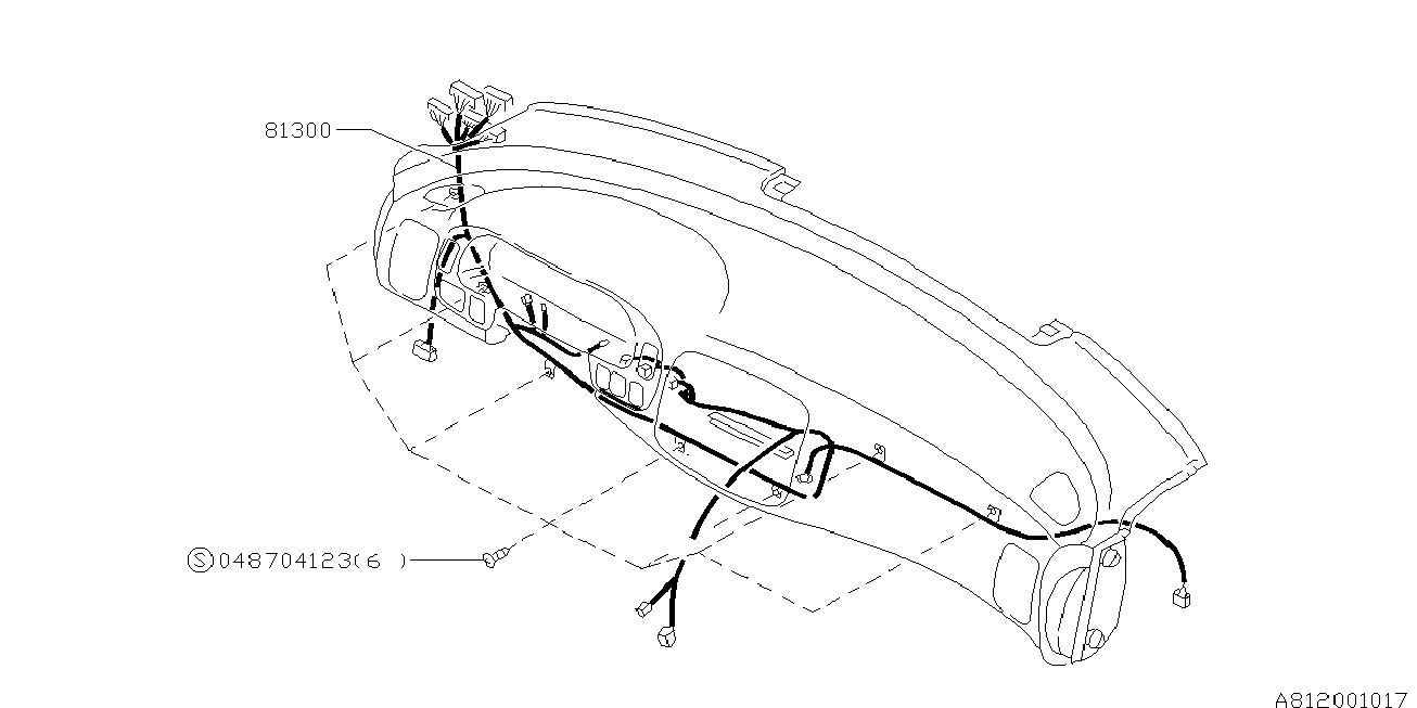 812_01 — WIRING HARNESS (INSTRUMENT PANEL)
