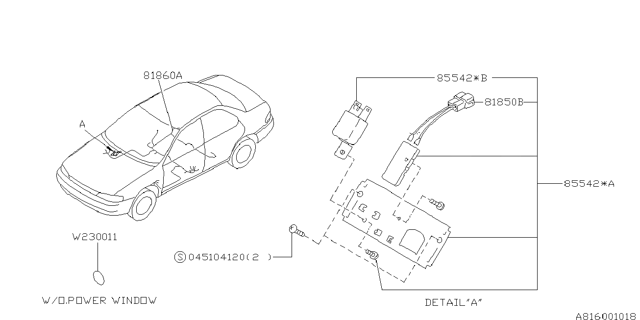 816_01 — POWER WINDOW EQUIPMENT