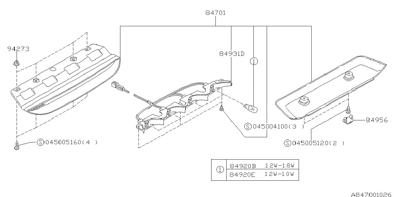 847_02 — LAMP (HIGH MOUNT STOP LAMP)