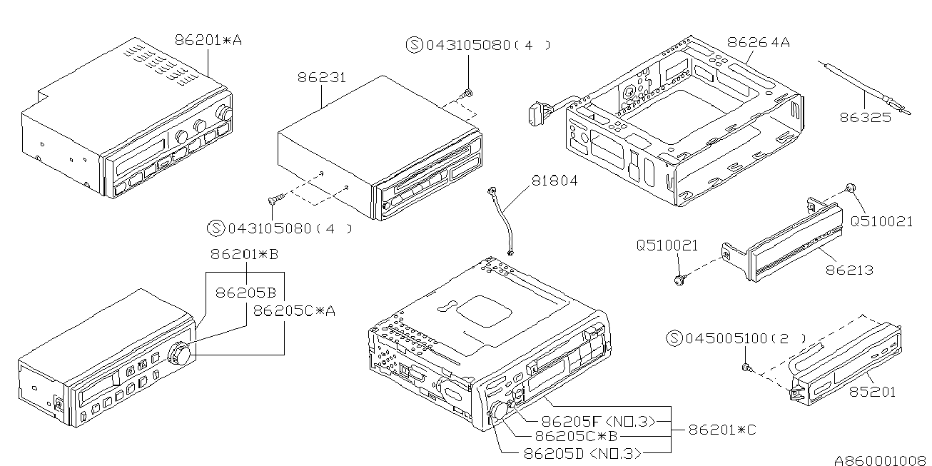 860_01 — AUDIO PARTS (RADIO)