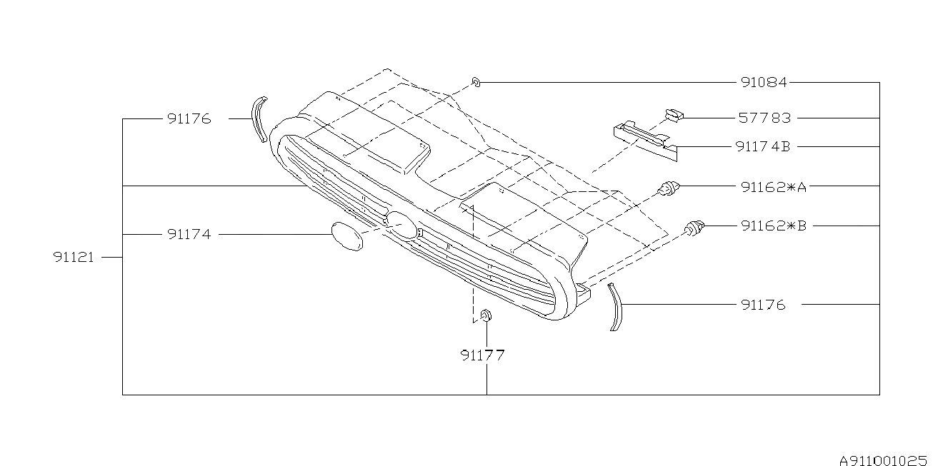911_01 — FRONT GRILLE